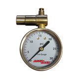 Meiser Presta-Valve Dial Gauge with Pressure Relief: 30psi