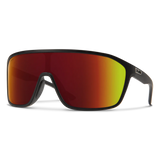 SMITH Boomtown Sunglasses - Matte Black / ChromaPop Red Mirror