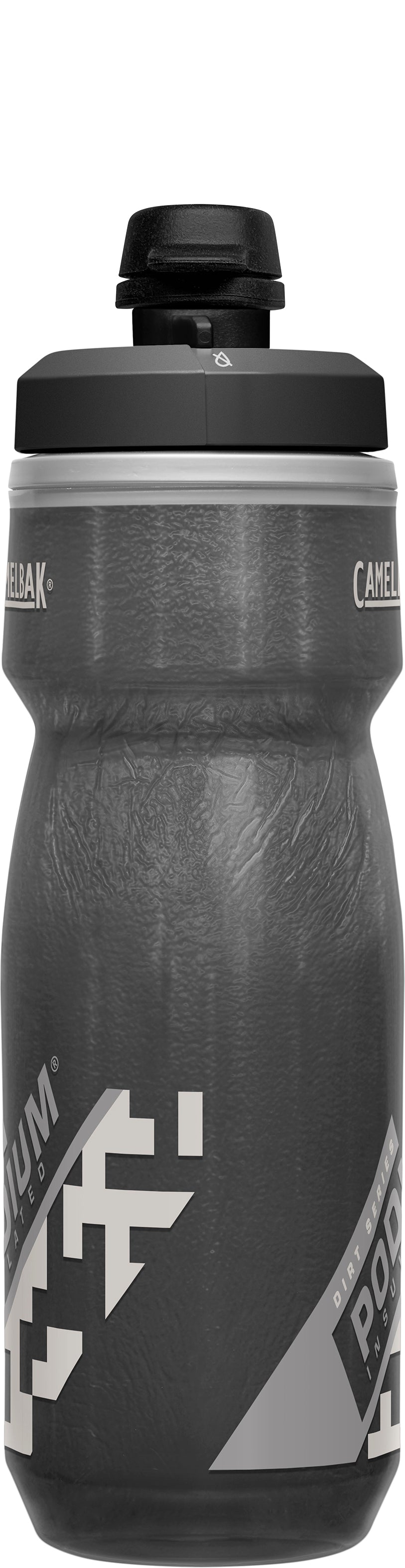 CamelBak Podium Dirt Series 15oz Bike Water Bottle - Insulated, Mud Cap, Fits Most Cages, Stone Color