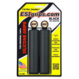 ESI EXTRA CHUNKY Push-On Silicone Grips Black