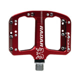 Chromag RADAR Aluminum Flat Pedal Red